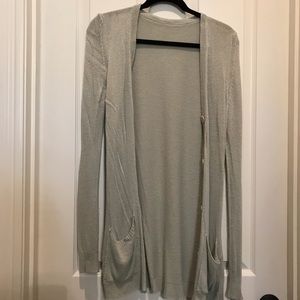 Light green cardigan